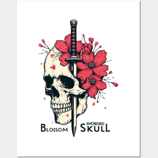Sworded Blossom Skull Posters and Art